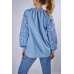 Embroidered blouse "Verkhovyna" azure